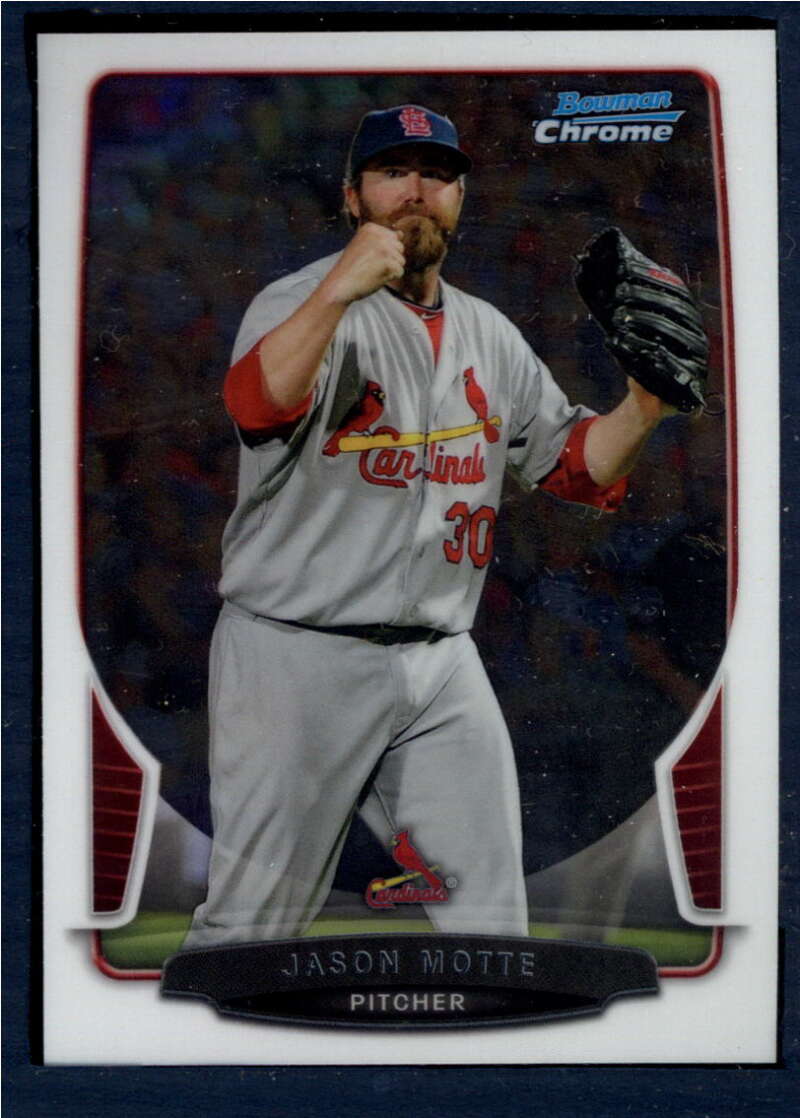 2013 Bowman Chrome #137 Jason Motte NM-MT St. Louis Cardinals Baseball 