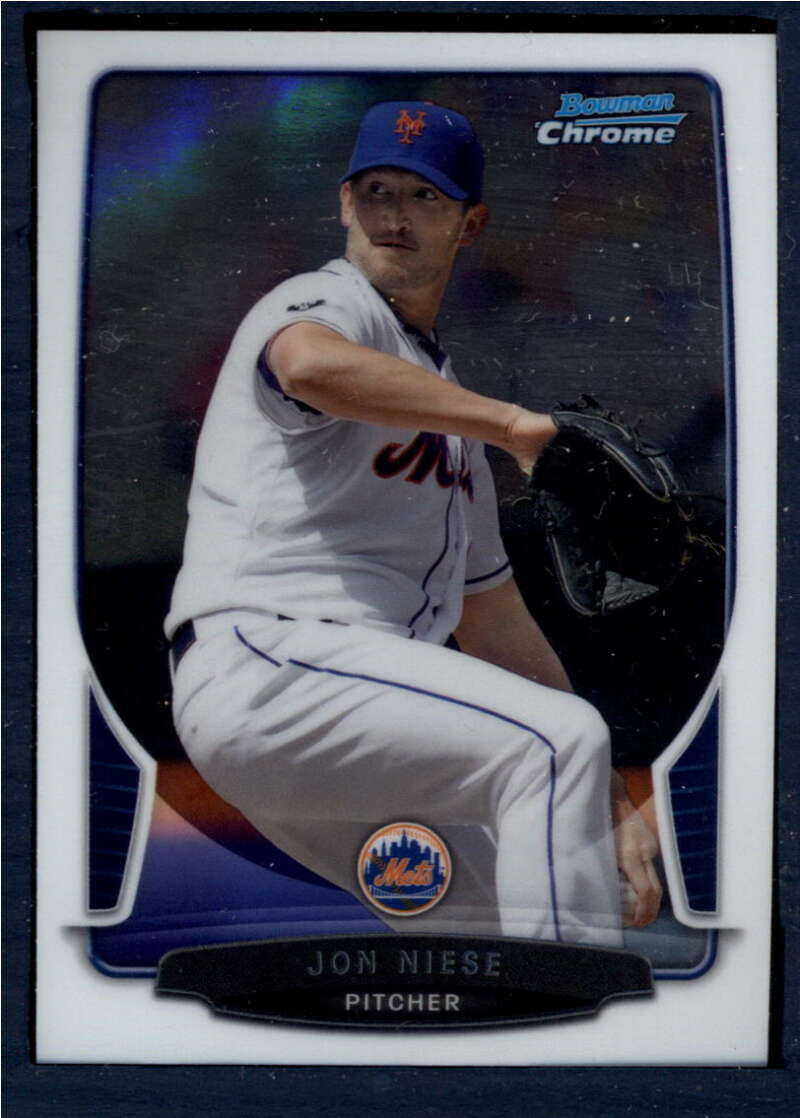 2013 Bowman Chrome #165 Jon Niese NM-MT New York Mets Baseball 